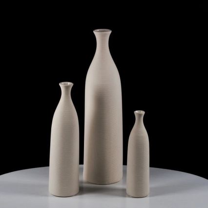 Keramikvase 25 cm weiß