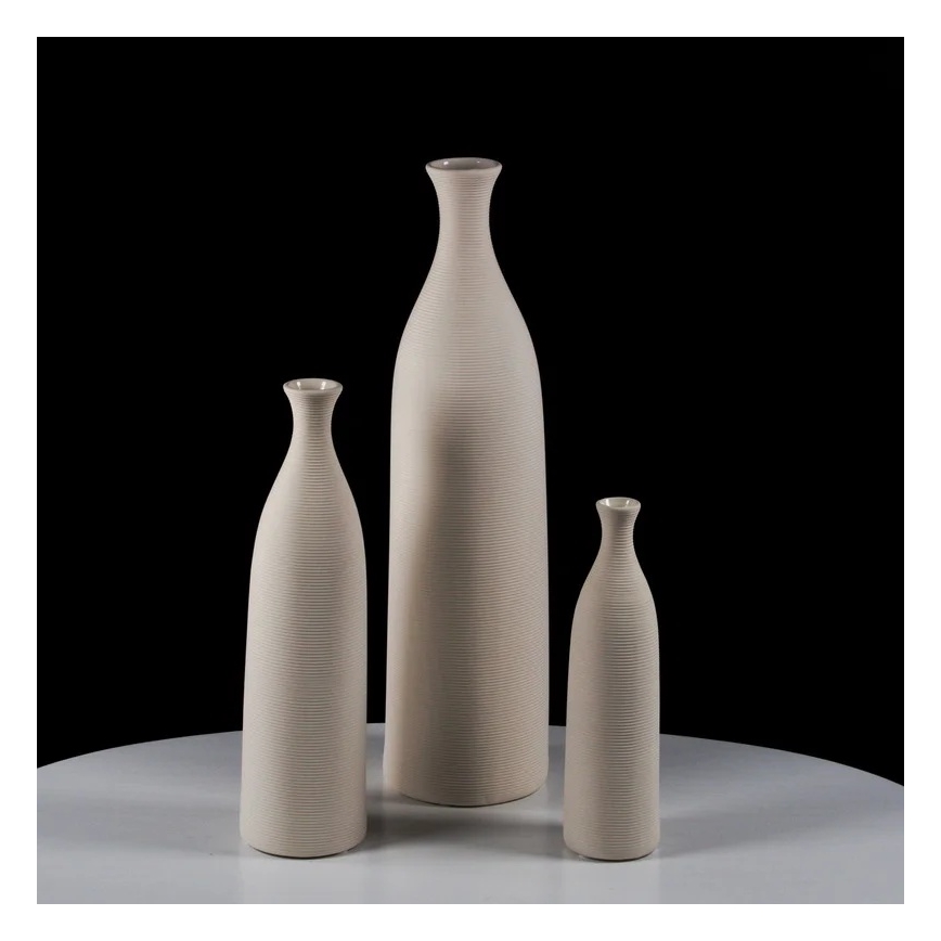 Keramikvase 25 cm weiß
