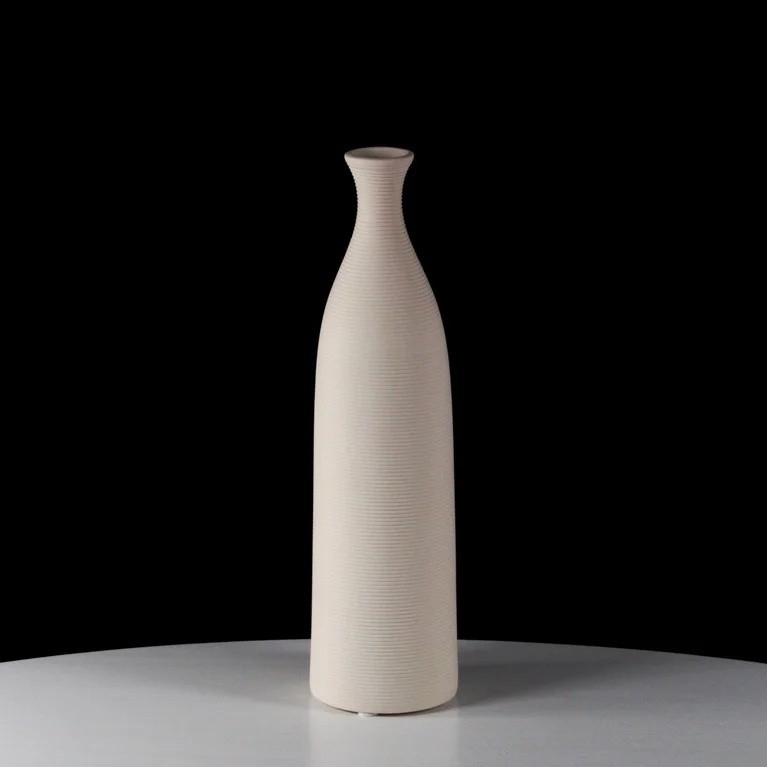 Keramikvase 33 cm, weiß