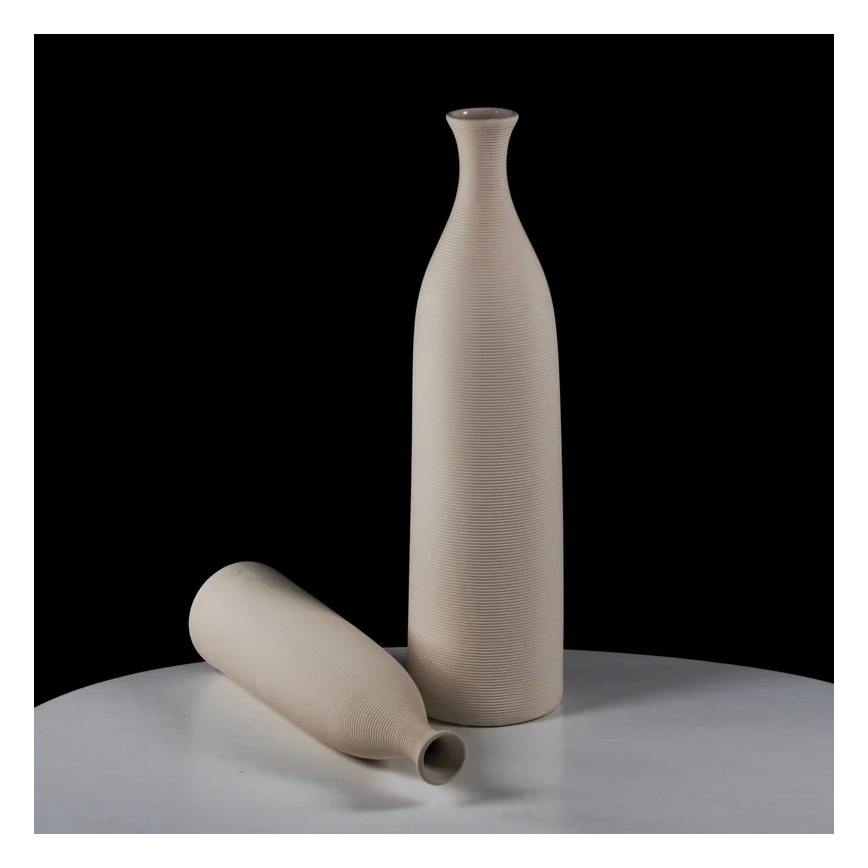 Keramikvase 33 cm, weiß