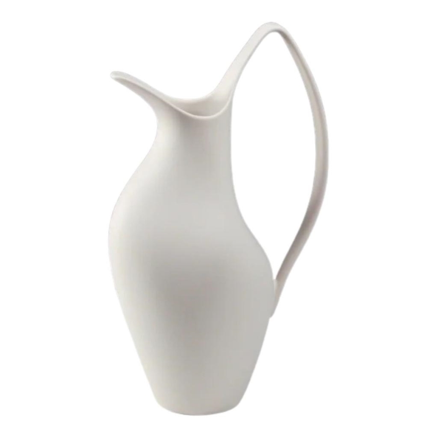 Keramikvase 33x17x19 cm, weiß