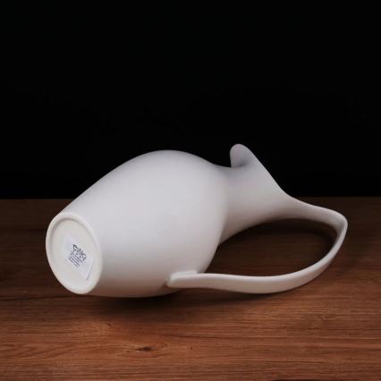 Keramikvase 33x17x19 cm, weiß