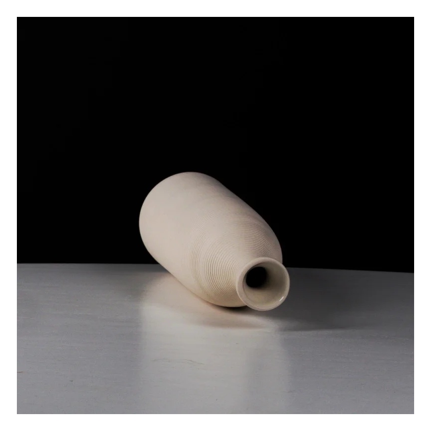 Keramikvase 46 cm, weiß