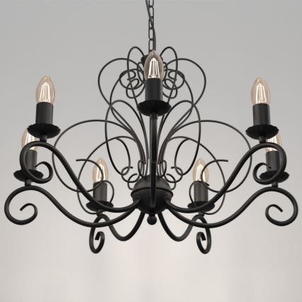 Kronleuchter an Kette MAURO 7xE14/60W/230V