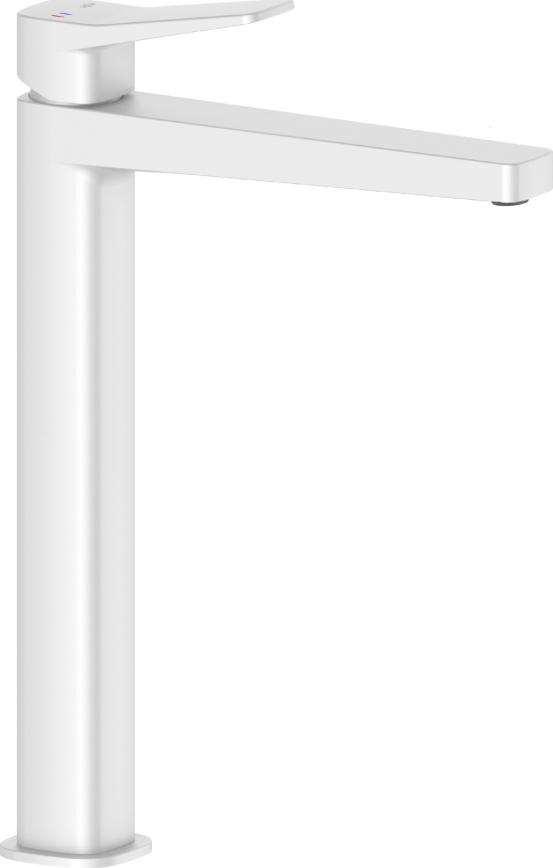 KFA Armatura 4522-712-44 - Waschtischarmatur + Ablaufgarnitur MALAGA 30,3 cm, weiß