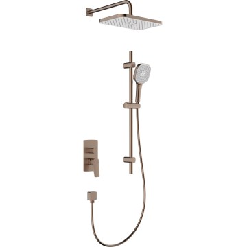 KFA Armatura 4529-301-34 - Duschset mit Unterputz-Armatur MALAGA Roségold
