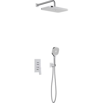 KFA Armatura 4529-501-00 - Duschset mit Unterputz-Armatur MALAGA, glänzender Chrom