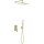 KFA Armatura 4529-501-31 - Duschset mit Unterputz-Armatur MALAGA in gebürstetem Gold
