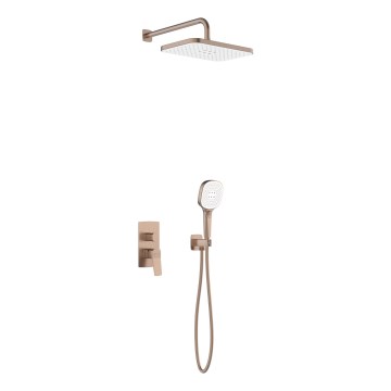 KFA Armatura 4529-501-34 - Duschset mit Unterputz‑Mischbatterie MALAGA Roségold