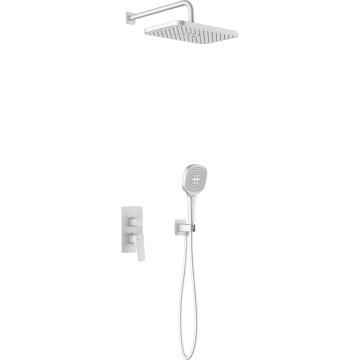 KFA Armatura 4529-501-44 - Duschgarnitur mit Unterputz-Armatur MALAGA weiß