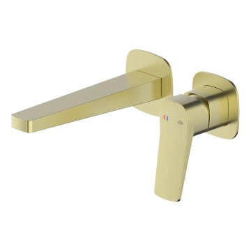 KFA Armatura 4529-810-31 - Waschtischarmatur zur Unterputzmontage MALAGA, gebürstetes Gold