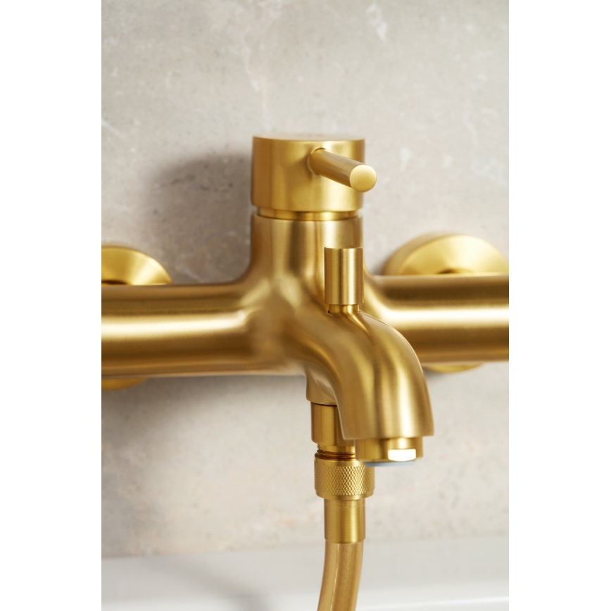 KFA Armatura 5034-010-31 - Badewannenarmatur MOZA gebürstetes Gold