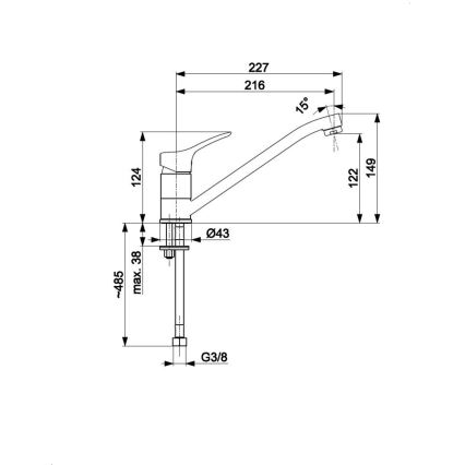 KFA Armatura 5243-915-00 - Spültischarmatur MORRIS Hochglanzchrom
