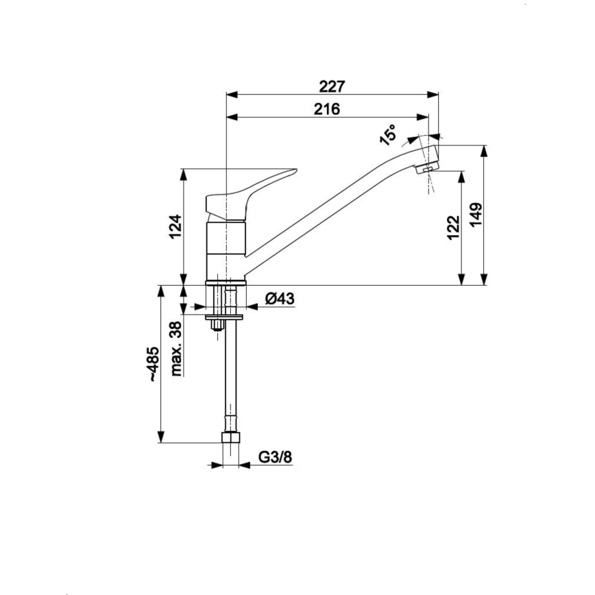 KFA Armatura 5243-915-00 - Spültischarmatur MORRIS Hochglanzchrom