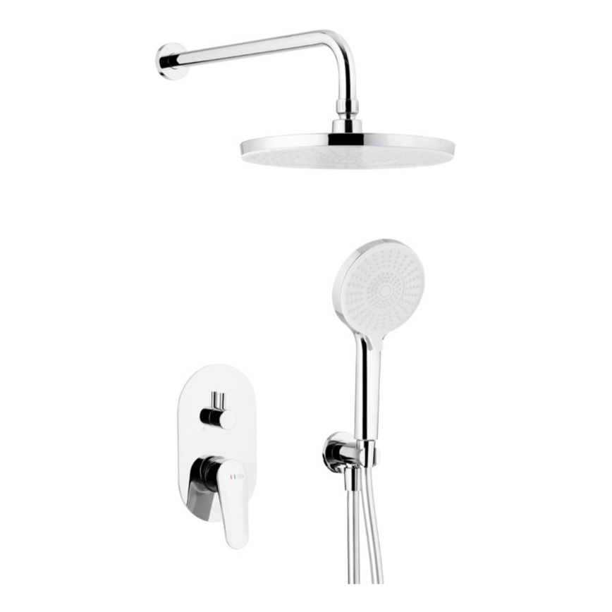 KFA Armatura 5559-501-00 - Duschset mit Unterputzarmatur OTAVA glänzender Chrom