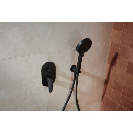 KFA Armatura 5559-501-81 - Duschset mit Unterputzarmatur OTAVA matt schwarz