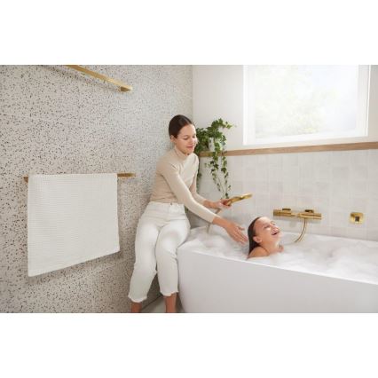 KFA Armatura 5754-010-31 - Thermostatische Badewannenarmatur MALAGA, gebürstetes Gold