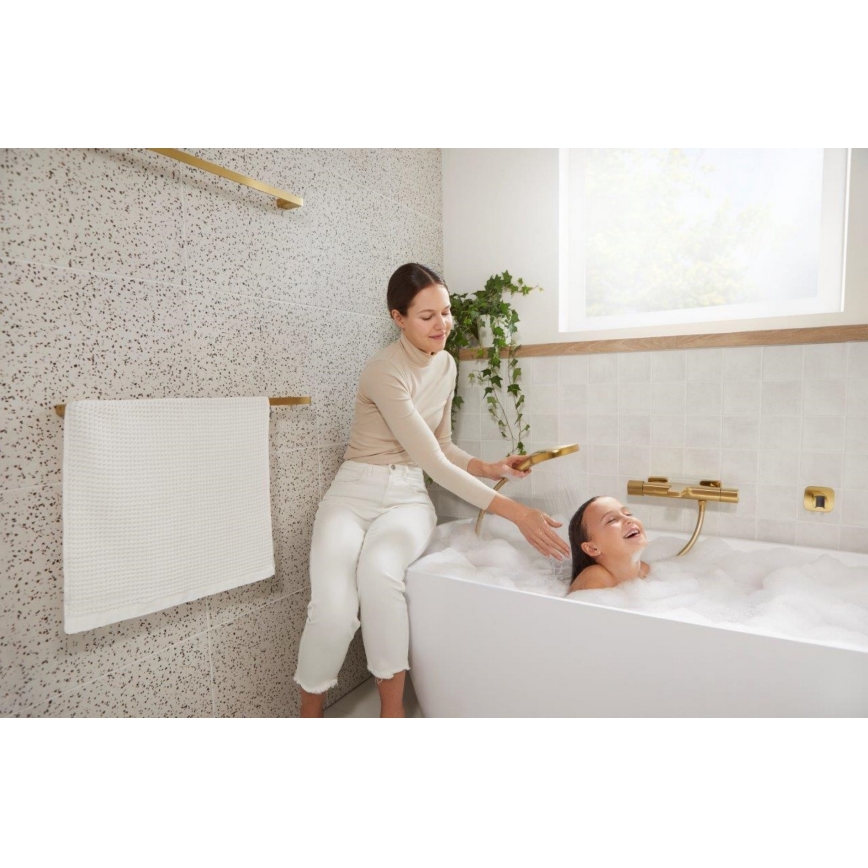 KFA Armatura 5754-010-31 - Thermostatische Badewannenarmatur MALAGA, gebürstetes Gold