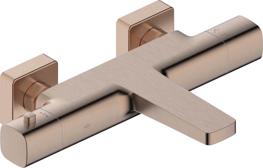 KFA Armatura 5754-010-34 - Thermostatische Wannenarmatur MALAGA Roségold