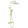 KFA Armatura 5756-910-31 - Duschset mit Thermostatarmatur MALAGA, gebürstetes Gold