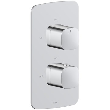 KFA Armatura 5759-001-00 - Thermostatische Duscharmatur für Unterputzmontage MALAGA, hochglänzend verchromt