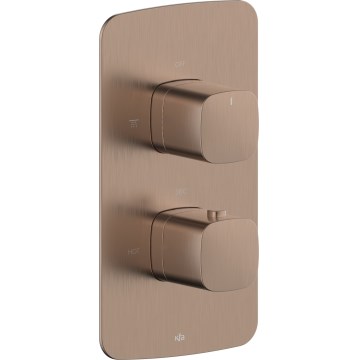 KFA Armatura 5759-001-34 - Thermostatische Duscharmatur für Unterputzmontage MALAGA Roségold