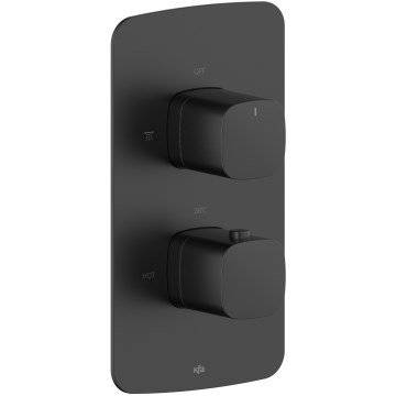 KFA Armatura 5759-001-81 - Thermostatische Duscharmatur zur Unterputzmontage MALAGA schwarz