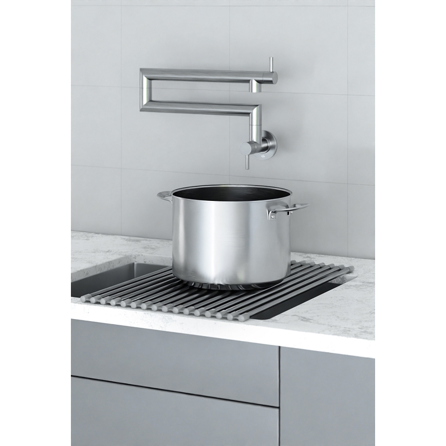 KFA Armatura 6623-030-22 - Küchenarmatur mit Schwenkarm DUERO POT FILLER Edelstahl