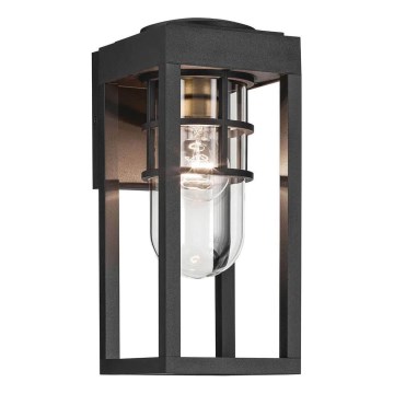 Kichler - Außenwandleuchte HONE S 1x E27/60W/230V IP44 schwarz