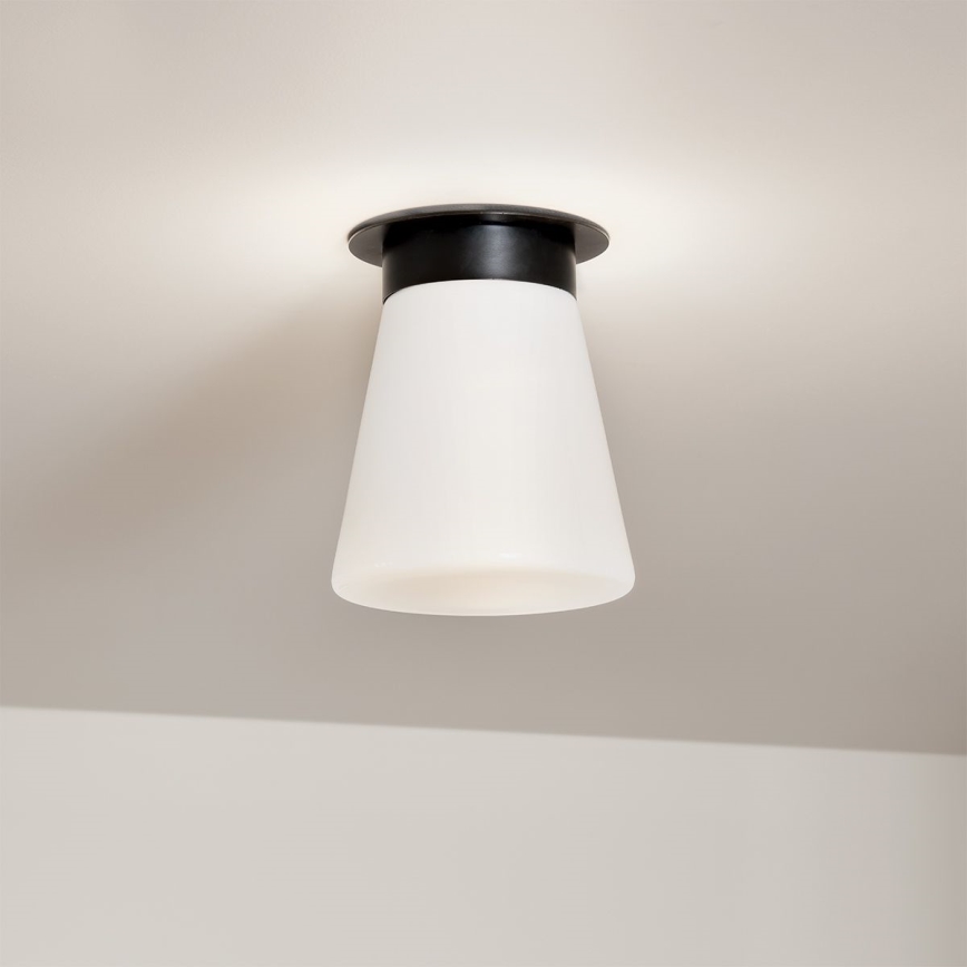 Kichler - Deckenleuchte ALBERS 1xE27/40W/230V Ø 21,6 cm schwarz