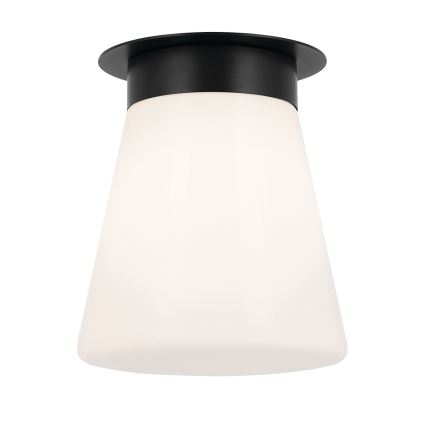 Kichler - Deckenleuchte ALBERS 1xE27/40W/230V Ø 21,6 cm schwarz