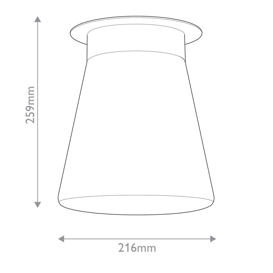 Kichler - Deckenleuchte ALBERS 1xE27/40W/230V Ø 21,6 cm schwarz