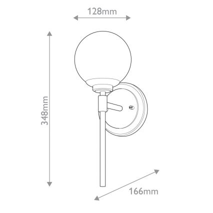 Kichler - LED-Badezimmer-Wandleuchte BENNO 2x G9/3W/230V goldfarben IP44