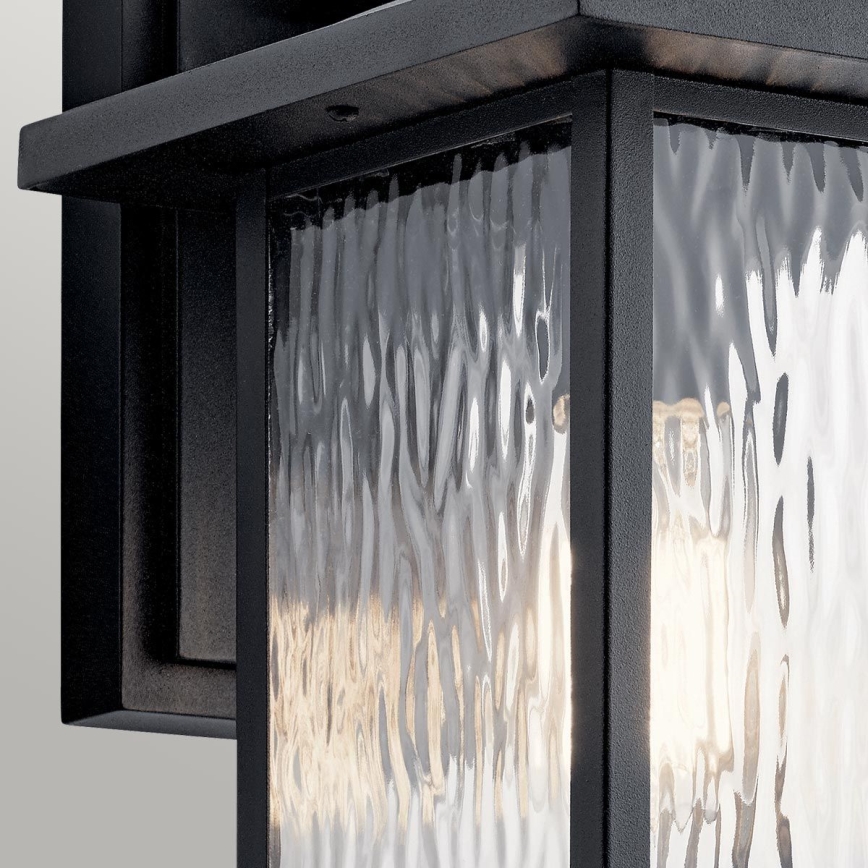 Kichler - Außenwandleuchte CAPPANNA M 1xE27/60W/230V IP44 schwarz