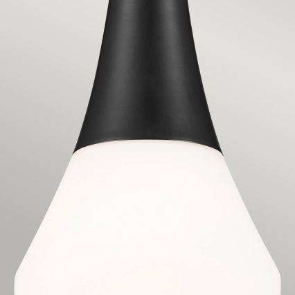 Kichler - Pendelleuchte mit Stange DEELA 1xE27/60W/230V Ø 17,8 cm schwarz