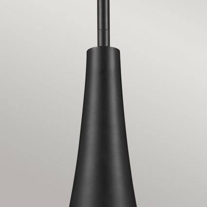 Kichler - Pendelleuchte mit Stange DEELA 1xE27/60W/230V Ø 17,8 cm schwarz