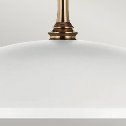 Kichler - Hängeleuchte an Kette DELAROSA 1xE27/60W/230V weiß/Messing