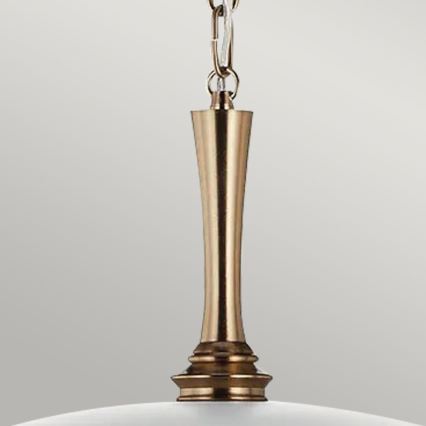 Kichler - Hängeleuchte an Kette DELAROSA 1xE27/60W/230V weiß/Messing