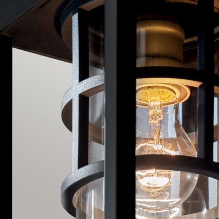 Kichler - Außenwandleuchte HONE S 1x E27/60W/230V IP44 schwarz