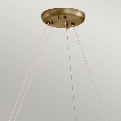 Kichler - Pendelleuchte PALTA mit Kabelabhängung, 9x E14/40W, 230V, goldfarben