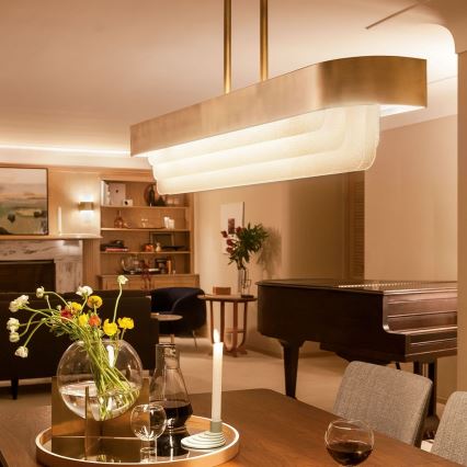Kichler - LED-Pendelleuchte an Stange SERENE LED/40W/230V goldfarben