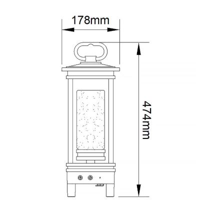 Kichler - Aufladbare LED-Outdoor-Tischleuchte mit Lautsprecher SOUTH HOPE LED/3W/230V 8800 mAh IP44