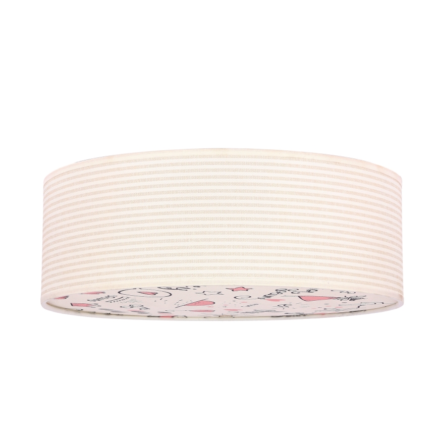 Kinder-Deckenleuchte KIDDY 2xE27/40W/230V beige/rosa
