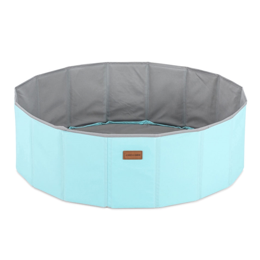 Kinder-Trockenpool mit Bällen, Ø 80 cm, blau/grau
