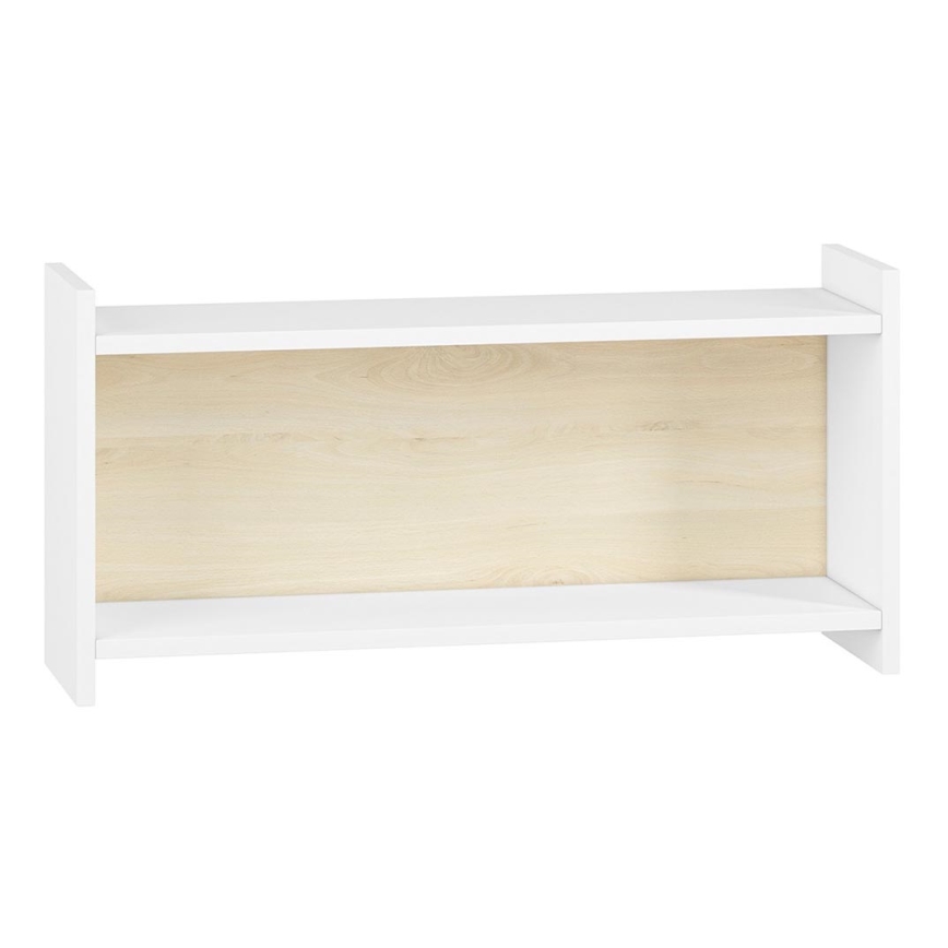 Kinder-Wandregal BUBO 35x72 cm Weiß/Hellbuche