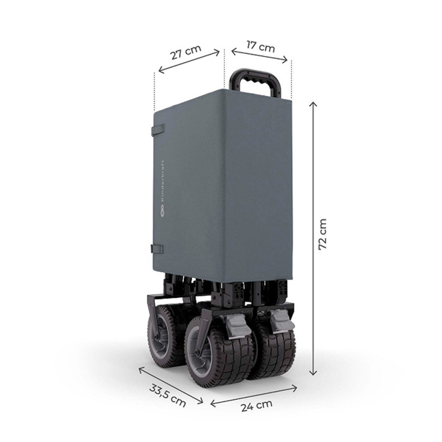 KINDERKRAFT - Faltbarer Transportwagen WAGON ROLLSTER grau