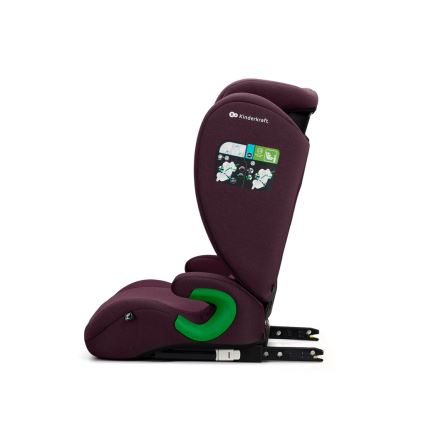 KINDERKRAFT - Kindersitz JUNIOR FIX 2 (100-150 cm) Cherry Pearl
