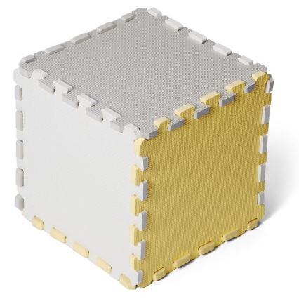 KINDERKRAFT - Schaumstoff-Puzzle LUNO 30 Stück grau/gelb
