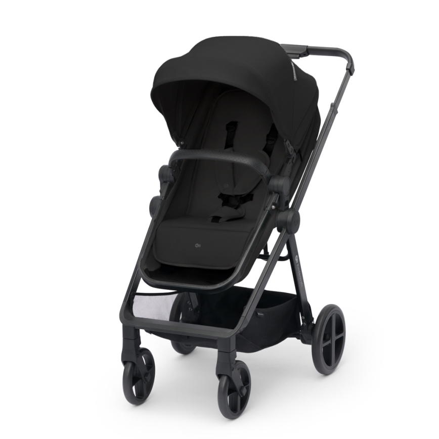 KINDERKRAFT - Kombinierter 4-in-1 Kinderwagen NEWLY Classic Schwarz + MINK PRO Autositz mit ISOFIX-Basis