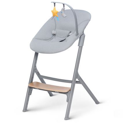 KINDERKRAFT SELECT - Kinderhochstuhl 3in1 LIVY Premium Eiche + Liege CALMEE